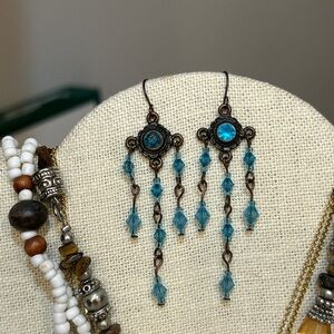 Victorian Glass Chandelier Earrings